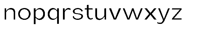 Orvian Light Expanded Font LOWERCASE