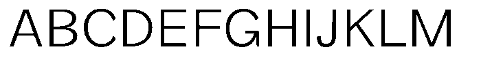 Orvian Light Semi Expanded Font UPPERCASE