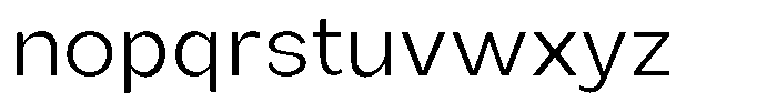 Orvian Light Semi Expanded Font LOWERCASE