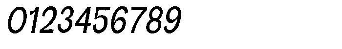 Orvian Medium Condensed Slanted Font OTHER CHARS