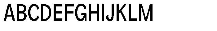 Orvian Medium Condensed Font UPPERCASE