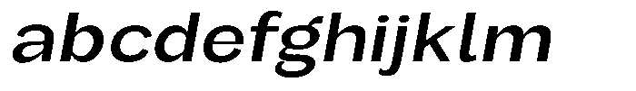 Orvian Medium Expanded Slanted FONT
