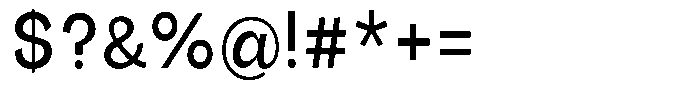 Orvian Medium Semi Condensed Font OTHER CHARS