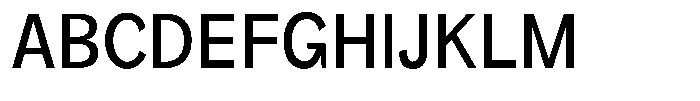 Orvian Medium Semi Condensed Font UPPERCASE