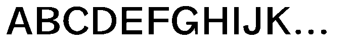 Orvian Medium Semi Expanded Font UPPERCASE