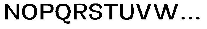 Orvian Medium Semi Expanded Font UPPERCASE