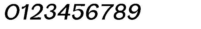 Orvian Medium Slanted Font OTHER CHARS