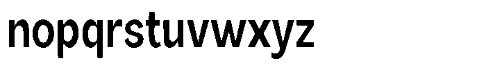 Orvian Semi Bold Condensed Font LOWERCASE