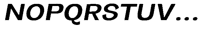 Orvian Semi Bold Expanded Slanted Font UPPERCASE