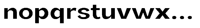 Orvian Semi Bold Expanded Font LOWERCASE