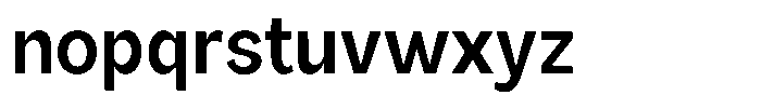 Orvian Semi Bold Semi Condensed Font LOWERCASE
