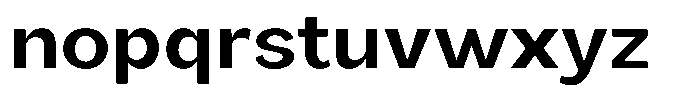 Orvian Semi Bold Semi Expanded Font LOWERCASE