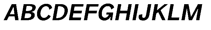 Orvian Semi Bold Slanted Font UPPERCASE