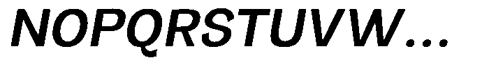 Orvian Semi Bold Slanted Font UPPERCASE