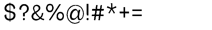 Orvian Semi Condensed Font OTHER CHARS