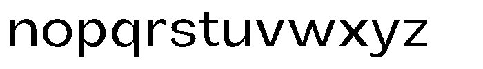 Orvian Semi Expanded Font LOWERCASE