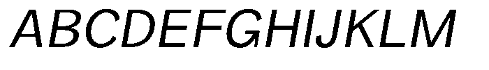Orvian Slanted Font UPPERCASE