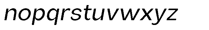 Orvian Slanted Font LOWERCASE