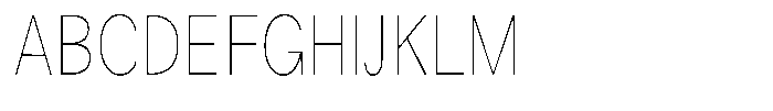 Orvian Thin Condensed Font UPPERCASE