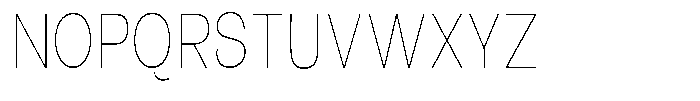 Orvian Thin Condensed Font UPPERCASE