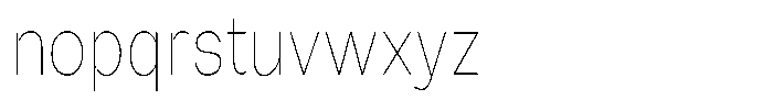 Orvian Thin Condensed Font LOWERCASE