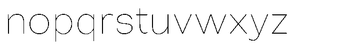 Orvian Thin Font LOWERCASE