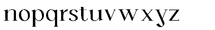 Orviane Font LOWERCASE
