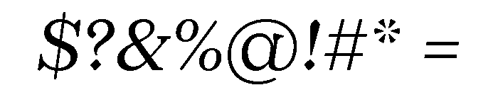 Or Lemmen LightItalic Font OTHER CHARS