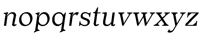 Or Lemmen LightItalic Font LOWERCASE
