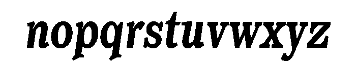 Or LemmenCondensed BoldItalic Font LOWERCASE