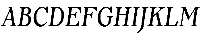 Or LemmenCondensed LightItalic Font UPPERCASE
