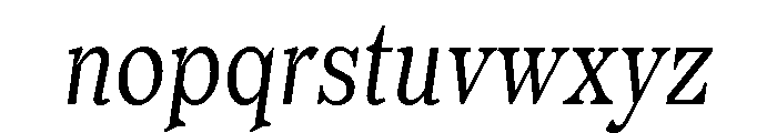 Or LemmenCondensed LightItalic Font LOWERCASE