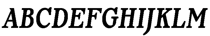 Or LemmenCondensed MediumItalic Font UPPERCASE