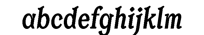Or LemmenCondensed MediumItalic FONT
