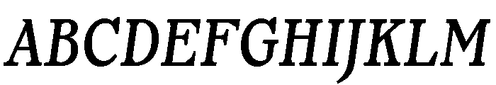 Or LemmenCondensed RegularItalic Font UPPERCASE