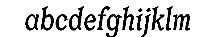 Or LemmenCondensed RegularItalic FONT