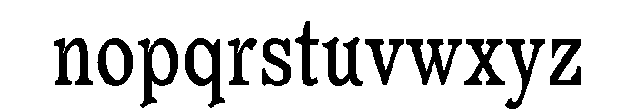 Or LemmenCondensed Regular Font LOWERCASE