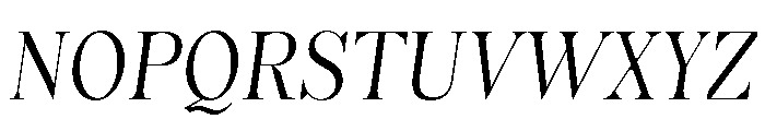 Or LemmenCondensed ThinItalic Font UPPERCASE