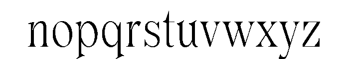 Or LemmenCondensed Thin Font LOWERCASE