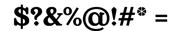 OrLemmen Bold Font OTHER CHARS