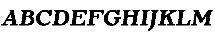 OrLemmen BoldItalic Font UPPERCASE