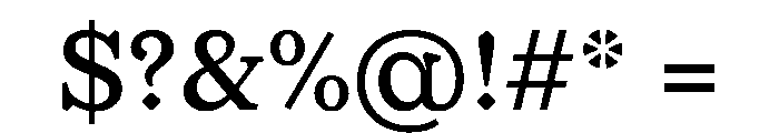 OrLemmen Regular Font OTHER CHARS