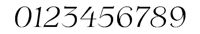 OrLemmen ThinItalic Font OTHER CHARS