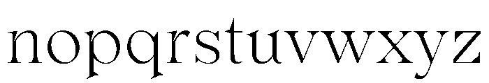 OrLemmen Thin Font LOWERCASE