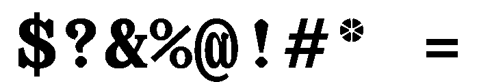 OrLemmenMono Bold Font OTHER CHARS