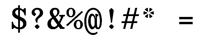 OrLemmenMono Regular Font OTHER CHARS