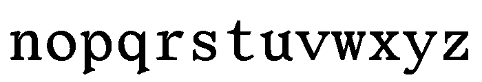 OrLemmenMono Regular Font LOWERCASE