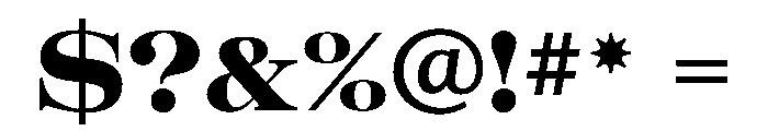 Orator Regular Font OTHER CHARS