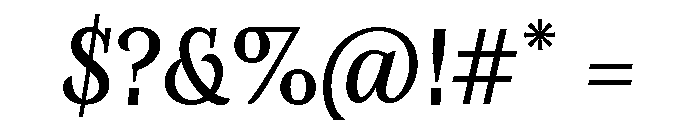 Orca BT Italic Font OTHER CHARS