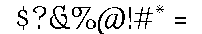 Orca BT Light Font OTHER CHARS